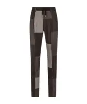 Dolce Gabbana Patchwork Panelled Drawstring Pants IT50,IT48 Black