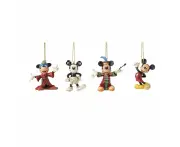 Disney Traditions Mickey Mouse Through the Years Hanging Ornaments Set of 4
