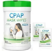 CPAP Mask Wipes - For Cleansing Of Your CPAP Mask, 110 Pack + 2 Travel Wipes
