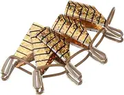 NOLITOY Nail Beauty Tools 5pcs Golden Aluminum Nail Art Forms Nail Extension Nail Art Tool Reusable Gel Nail Art Forms