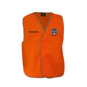 New Zealand NZ Warriors NRL Hi Viz Work Vest Orange