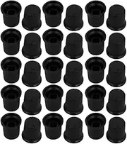 XYWHPGV 30pcs 16.5mm x 17mm Plastic Potentiometer Volume Control Rotary Knob Cap Black(3cd66 2f876 020f0 40c93 b566a d66cb