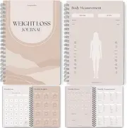 12 Month Weight Loss Journal | Pounds Lost & Body Measurements Tracker - A5 (Lux)