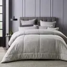 NEW Big Bedding Bianca Bedding 6 Piece Grey Maynard Comforter Set