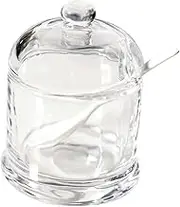 VERDANVERSE Glass Spice Container with Lid and Spoon Kitchen Seasoning Jar for Salt Pepper and Condiments Household Spice Dispenser for Organizing Kitchen Essentials