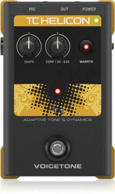 TC Helicon Voicetone T1 Studio Mastered Vocal Tone Effects Pedal