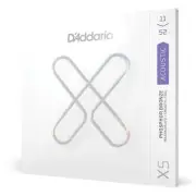 D'Addario 11-52 Custom Light, XS Phosphor Bronze Coated Acoustic Guitar Strings