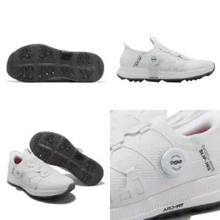 【SKECHERS】高爾夫球鞋 Go Golf Elite 5-Slip-Ins 男鞋 白 防水鞋面 瞬穿科技 高球(214066-WHT)