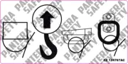 Skyjack SJ Lift Point/Tie Down Safety Decal, 124767