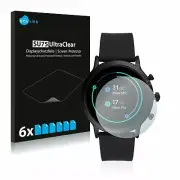 Fossil The Carlyle HR (5.Gen) , 6 x Transparent ULTRA Clear Screen Protector