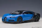 1:18 AUTOART Bugatti Chiron Sport #16 2019 French Racing Blue Carbon AA70997 Mod