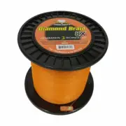 Momoi Diamond Braid Generation III Fishing Line 8X - Orange - 100lb - 3000 yards