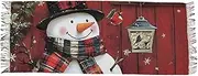 [XYMZR] Christmas Snowman Board Women’s Scarf Soft Warm Long Scarves Shawl Wrap for Winter Autumn Spring Travel Office Home, Multi-colored