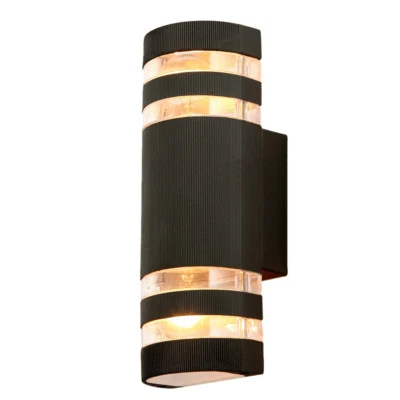 12W LED Outdoor Wall Sconce Lamp UP/Down COB Light Fixture E27 Bulb Replacement