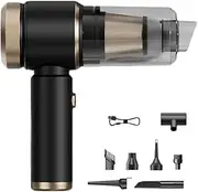 Car Vacuum Cleaner, Rechargeable Vacuum Cleaner Handheld Air Duster, High Power Car Cleaning Multi-Nozzles Dust Busters for Desk