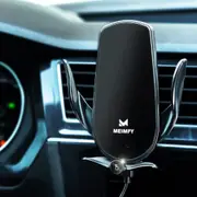 MEIMFY Wireless Car Charger Mount,Auto Clamping Air Vent Phone Holder for Car,New Upgraded Model,10W 15W Fast Charging/Magnetic DC Charging for All Mobile Phones,Iphone,Samsung,Pixel