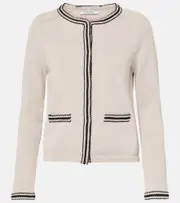 ['S Max Mara] 'S Max Mara Zenobia cotton cardigan UK 10 white
