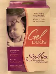 Soothies Gel Pads A Breast Feeding Essential 1 Pair Reusable USA