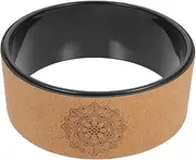 BESPORTBLE Practical Yoga Wheel Cork Material Exercise Wheels for Muscle Relief Yoga Pilates Circle