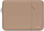 [MOSISO] Laptop Case 13.3 inch, 13-13.3 inch Laptop Sleeve Compatible with MacBook Air/Pro 13 / Pro 14, HP Dell ASUS Lenovo Notebook, Polyester Vertical Computer Sleeve Bag with Pocket, Bronze Brown