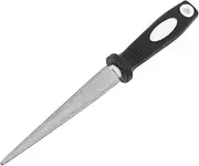 FOYTOKI Fishing Hook Grinding Tool Mini Sharpener Portable File for Outdoor Sturdy and Stable Black White Handle