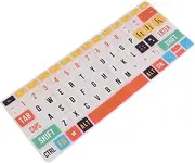 OSOLADY Colorful Silicone Laptop Keyboard Cover Creative Protection Film Compatible with Laptops Durable Keyboard Membrane Present for Friends Family