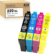 Artitech 220XL Ink Cartridges Compatible for Epson 2941 2942 2942 2943 2943 Replacement for Epson WF-2630 2650 2660 2750 2760 XP-220 320 324 420 Printer (1B 1C 1M 1Y)