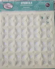 CraftbuddyUS "Geometric" Premium Embossing Layered Stencil-CBST42