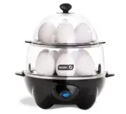 DASH Deluxe Rapid Egg Cooker for Hard Boiled, Poached, Scrambled Eggs, Omelets