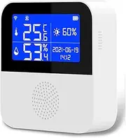 Smart Thermometer Hygrometer, WiFi Temperature and Humidity Monitor with 2.9 Inch LCD Display, Indoor Humidity Meter