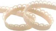 DIY PARK 5 Yard 3/8" 10mm Picot Loop Decorative Frilly Lace Trim Elastics Spandex Band Underwear Lingerie Dress Sewing Craft (Nude)