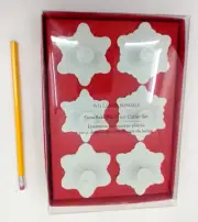 Williams Sonoma Snowflake Pie Crust Cutters Small Cookies Cupcake Toppers 6 Set