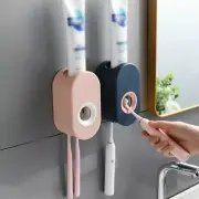 Toothbrush Holder Automatic Toothpaste Dispenser Bathroom Wall-mounted Rack NEW