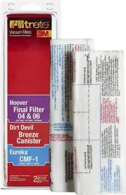 NEW 3M Filtrete Vacuum Cleaner Filters - Hoover, Dirt Devil, Eureka - FREE Ship!