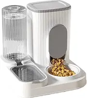 Lesunbak Automatic Dog Feeder - Cat Food Dispenser Waterer Dog Feeder,Large Capacity Container Waterer Food Bowl Feeding Station, Pet Supplies for Puppy Kitten Animals Home Apartment