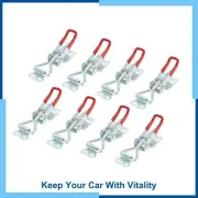 8pc Car Adjustable Handle Toggle Clamp Latch Lock Hasp with Hole 100Kg/220Lbs