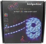 33FT Bluetooth LED Strip Light - Remote Included, RGB Light (2/16.5ft Rolls)