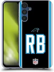 Head Case Designs Officially Licensed NFL RB Black Carolina Panthers Positions & Logo Gel Case [Military Grade Protection] Compatible with Samsung Galaxy A15
