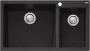 Oliveri Santorini Black 1 & 1/2 Bowl Inset Sink ST-BL1575