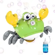 Bubble Machine for Kids, Moving Crab Blower Toy, Interactive Dancing Crab Bubble Machine with Light and Music for Outdoors