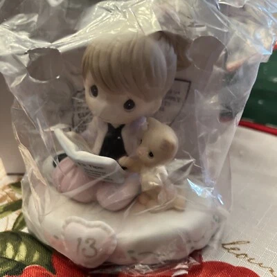 Precious Moments 162012B Growing In Grace, Age 13, Bisque Porcelain Figurine, Br