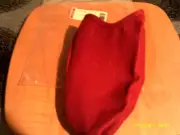 Longaberger CHRISTMAS 2003 CAROLING BASKET Liner PAPRIKA
