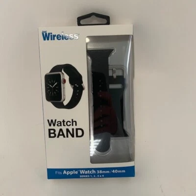 Smart Watch Black Band fits Apple Series 1,2,3 & 4 38mm/40mm