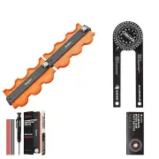 Saker Miter Saw Protractor and Saker Contour Gauge Profile Tool-Unlimited Con...