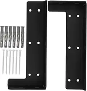 MUCKLILY 2pcs Heavy Duty Floating Shelf Brackets Hidden Wall Mount for Cabinets Tv Units Support for Easy DIY Installation Versatile Design for Decor