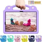 Kids Case For Samsung Galaxy Tab S9 FE +/S9+/S8/S7/A9+/A8/A7 Lite W/Handle&Stand