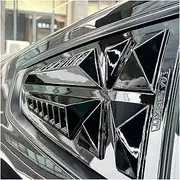 Car Rear Side Window Louver Automotive Blinds Rear Window Triangle Compatible For Ford Mustang 2015-2022 ABSExterior Decoration Accessories(Bright Black)