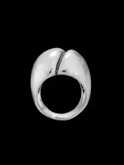 Sterling Silver High Polish Split Dome Ring
