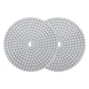 2pcs 7-Inch 500 Grits Diamond Polishing Pad Wet/Dry for Stone Concrete