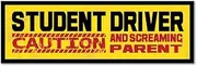 Student Driver Warning Parent Funny L Plates Learner Car Sticker Decal